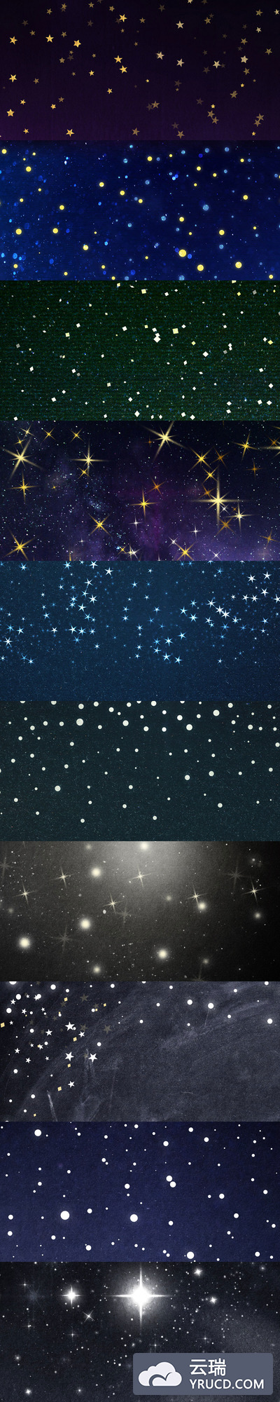 高清完美的星空背景图打包下载(3500px × 2500px)