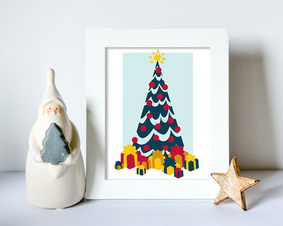 圣诞节相框展示模型PSD下载