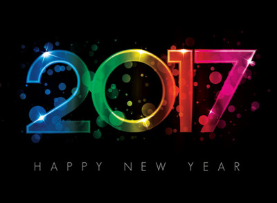 2017年新年字体矢量图形下载[eps]