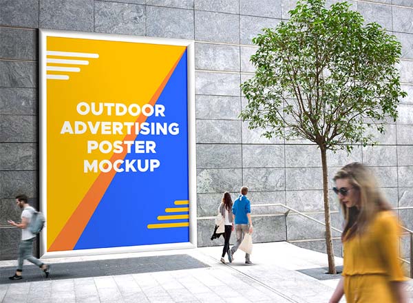 户外时尚广告展示模型(Mockup)PSD下载