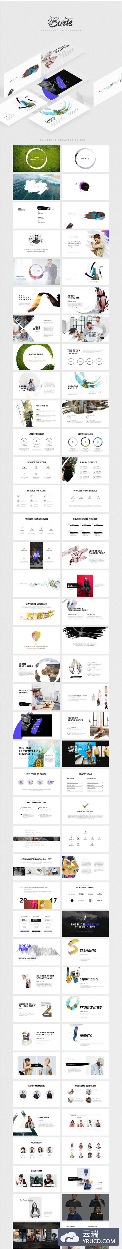 豪放动感十足的PPT模版下载[PPTX,Key]