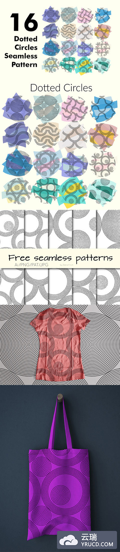 时尚抽象的点状矢量图形素材下载[Ai]