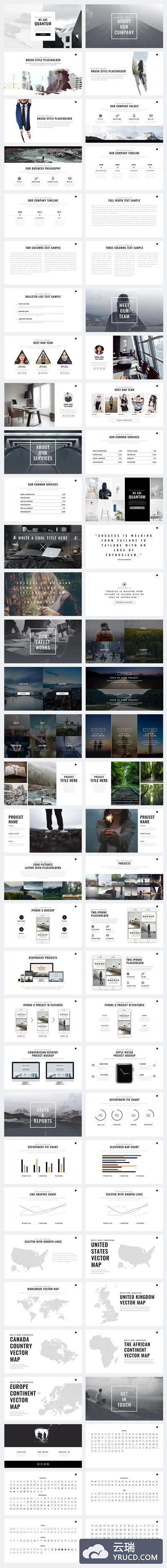 高端简洁时尚的keynote模版下载[key]