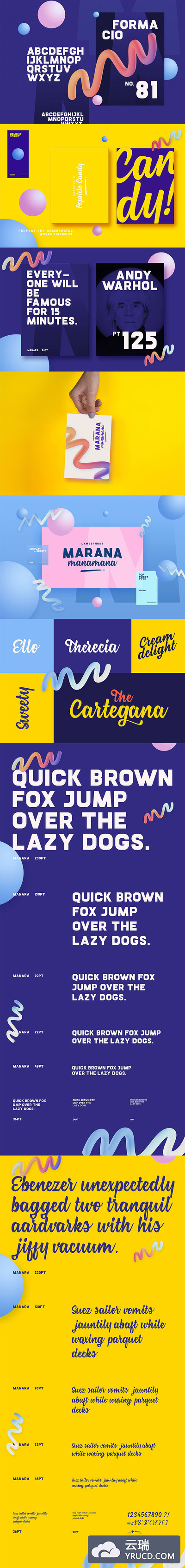 一套时尚的英文字体下载[otf]