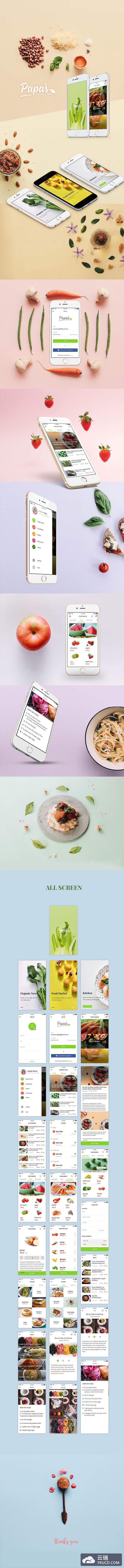 特别漂亮的美食类APP UI KITS下载[PSD,Sketch]