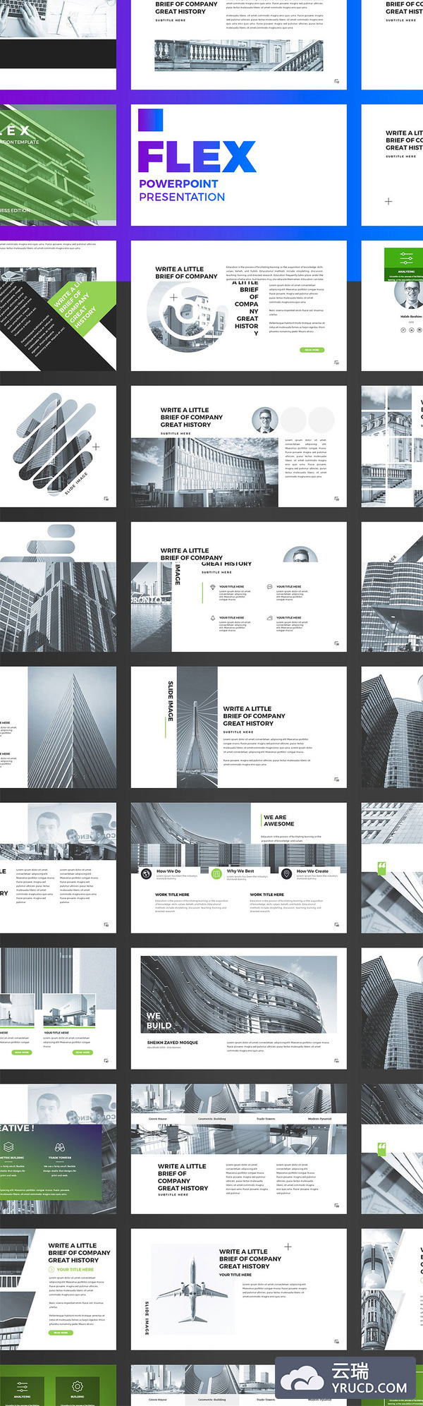 时尚酷炫的PPT模版下载[pptx]