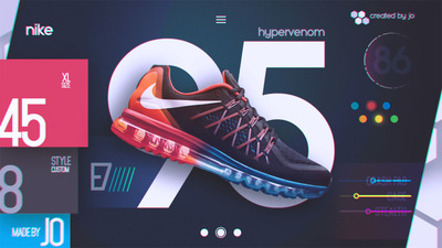 免费漂亮的NIKE首页UX模版下载[PSD]