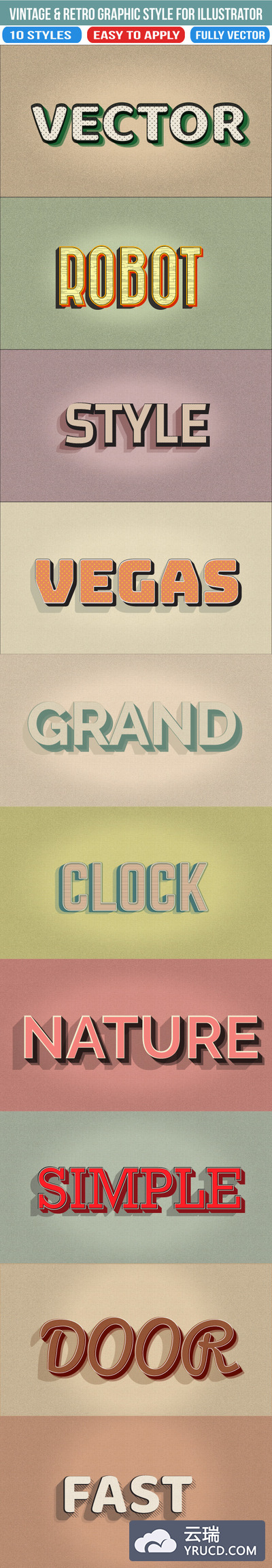 10种AI文字效果（直接输入文字即可）