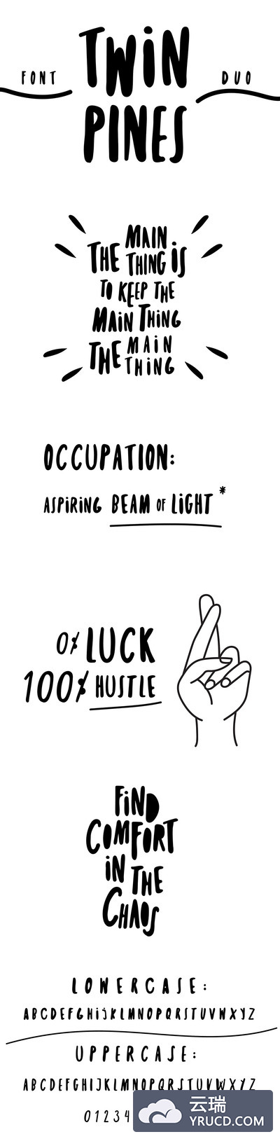 一款如行云流水般的可爱英文手写字体下载[otf,ttf]