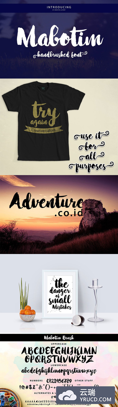 笔刷效果极强的英文字体包下载[otf,ttf,woff]