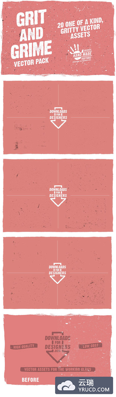 天然的颗粒和尘埃感的素材套装下载[EPS]