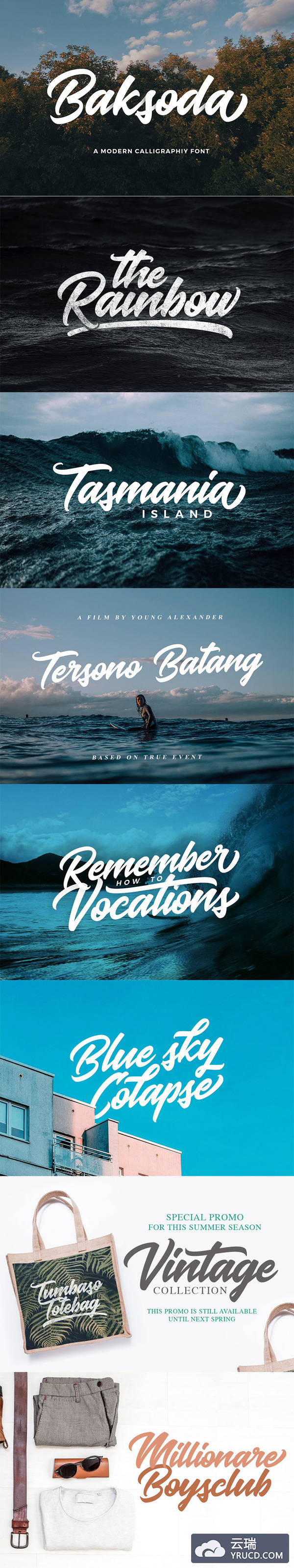 豪气粗旷的排笔手绘字体下载[otf]