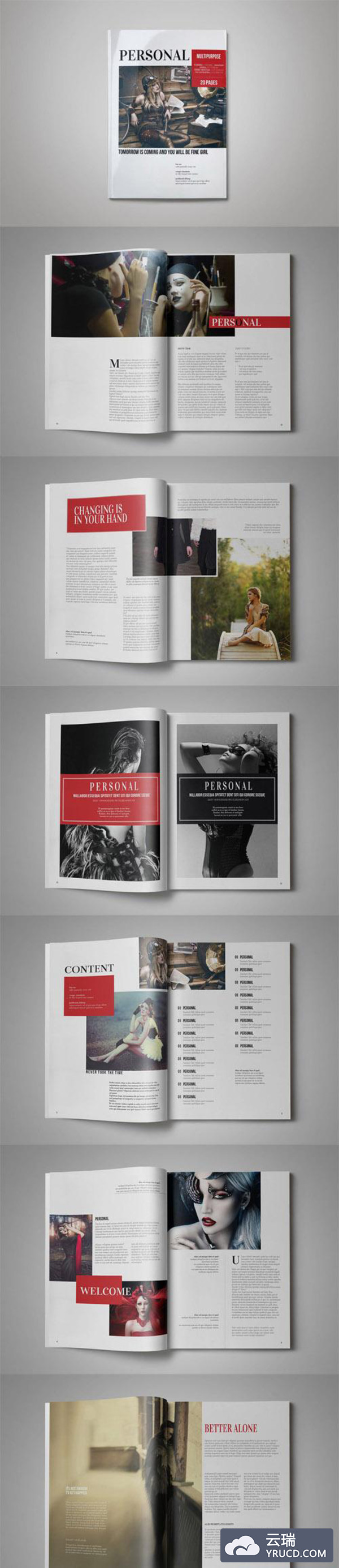 严谨但不失活力的画册排版分享（indd）