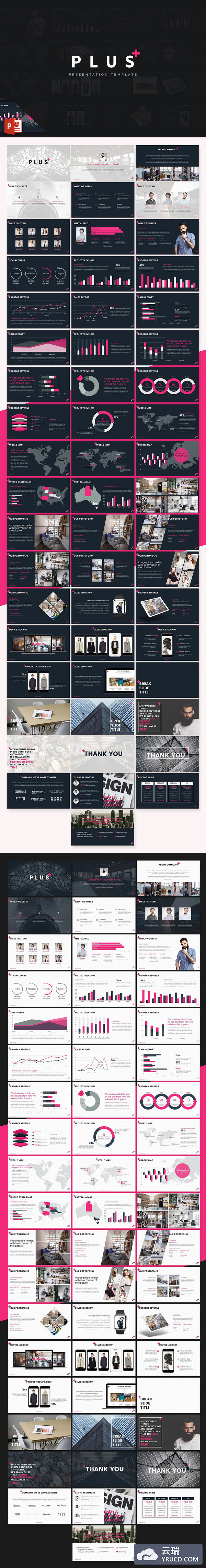 一个独特的风格Powerpoint模板分享