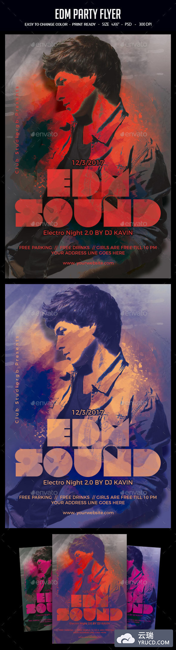 一款别具风格的创意海报打包下载[PSD]