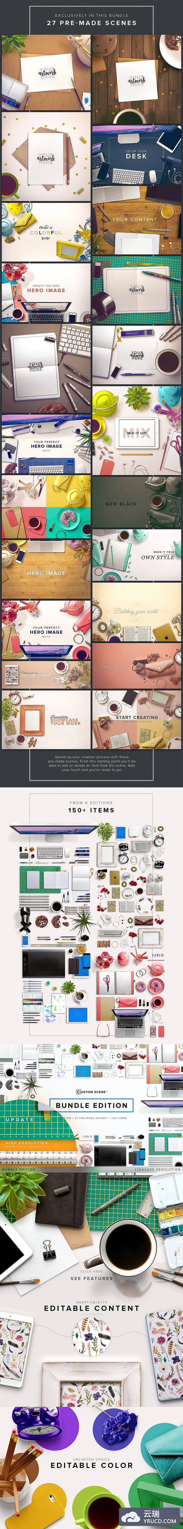 包含150+项目&27个预知场景的素材大集合！