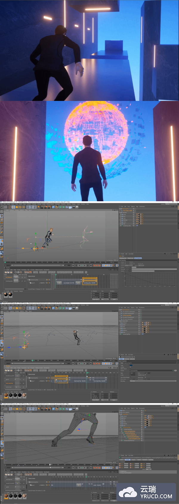 Mixamo 至 Cinema 4D 工作流程