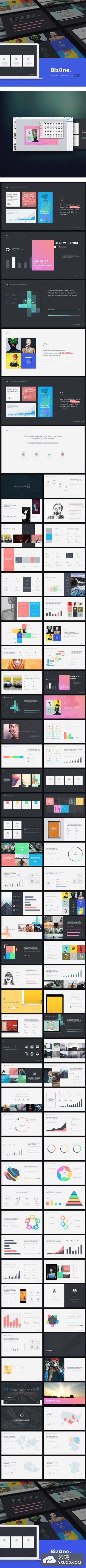 包含1000+矢量形状设计简洁精美又非常富有创意的演示业务模板下载（pptx/Keynote）