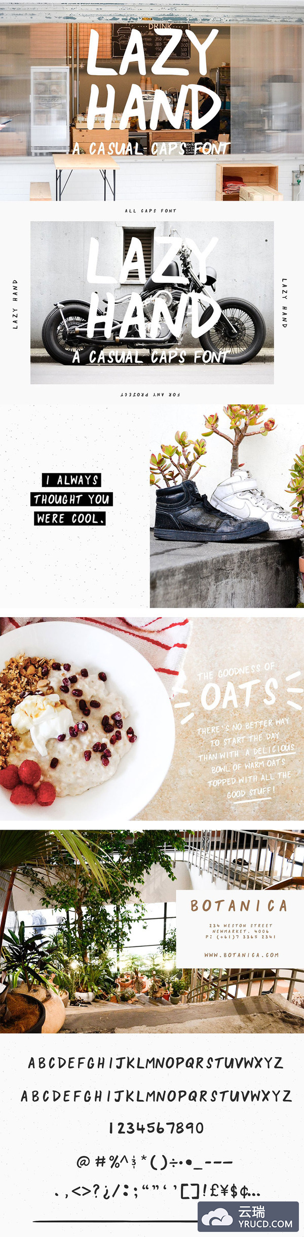 富有生活味道的文艺店铺广告手写字体下载[otf,ttf]