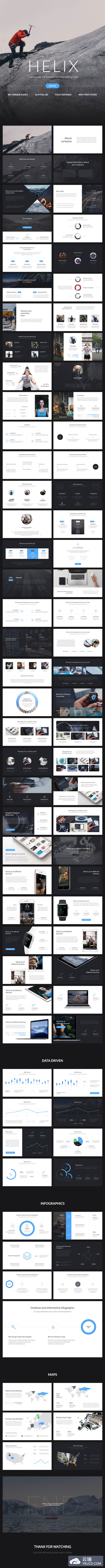 非常适合心理学家和分析师营销方面演讲的PPT模板下载