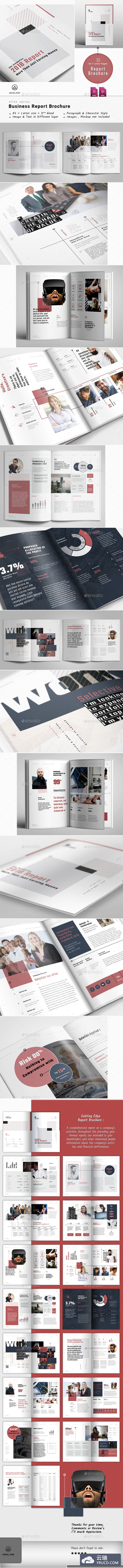 干净专业的画册模板打包下载[indd]