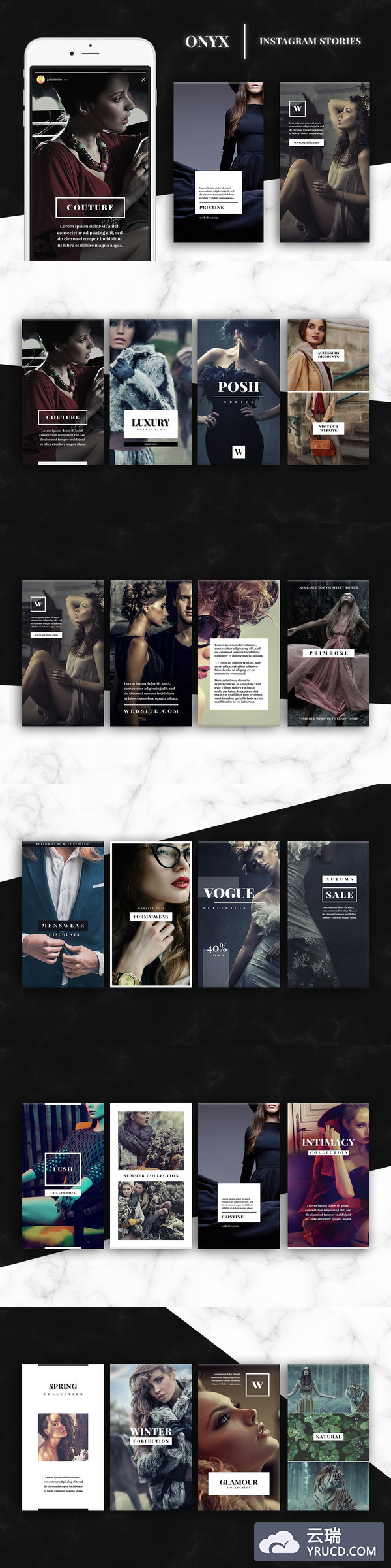 优雅的Instagram网络社交媒体设计模板