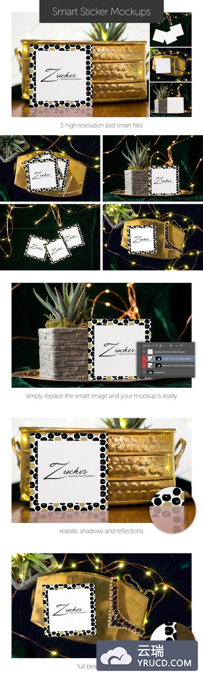 优雅的卡片Mockups下载[psd]