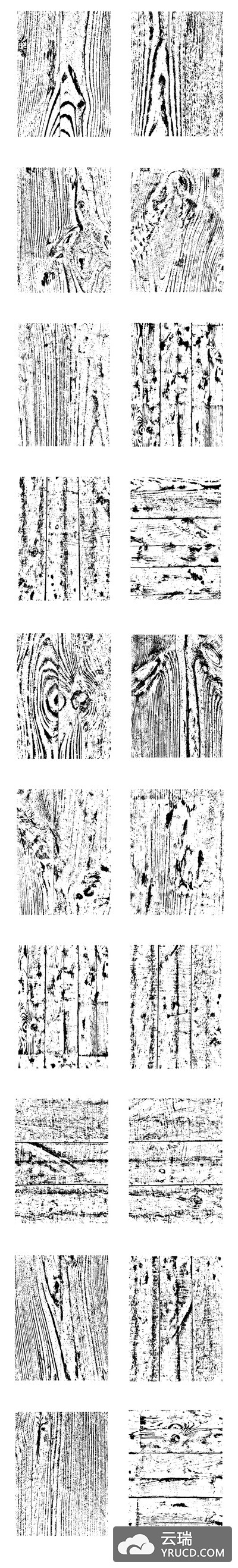 20个超级逼真的矢量木纹纹理背景下载