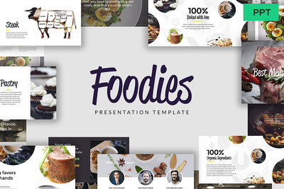 适合食品类的PPT展示模板