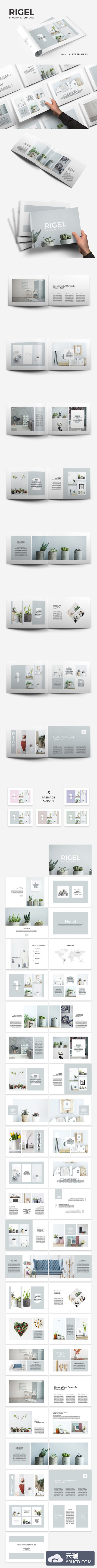 优雅的宣传画册设计模板