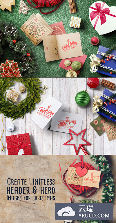 免费的高品质圣诞广告巨无霸大图banner设计必备元素下载[PSD]