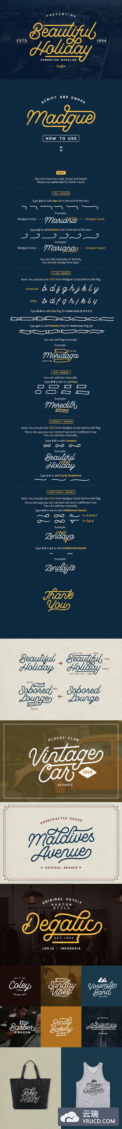 免费漂亮的复古时尚流畅的字体下载[otf,ttf]