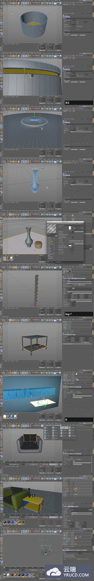 C4D 3D建模场景综合教程