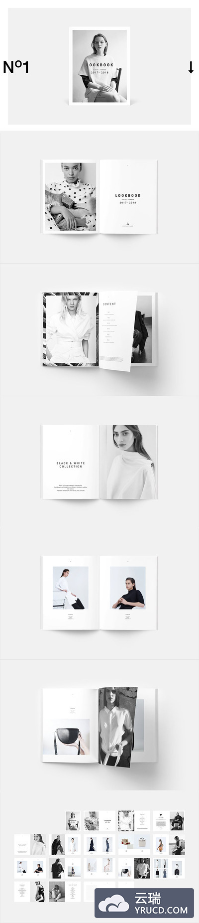 调性高端的时尚画册模版[indd]