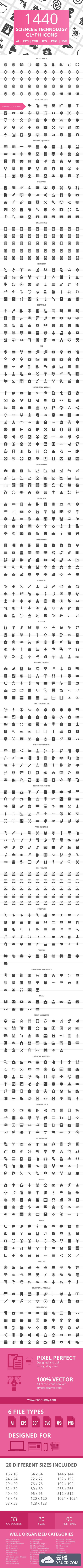 图标合集第五弹！1440枚智能IT数据类图标[AI, CDR, EPS, JPG, PNG, SVG]