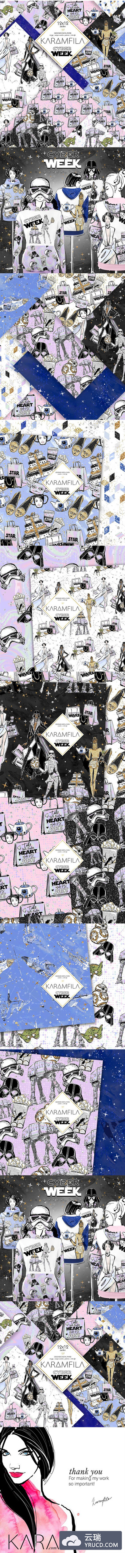 星球大战系列手绘风格素材大集合