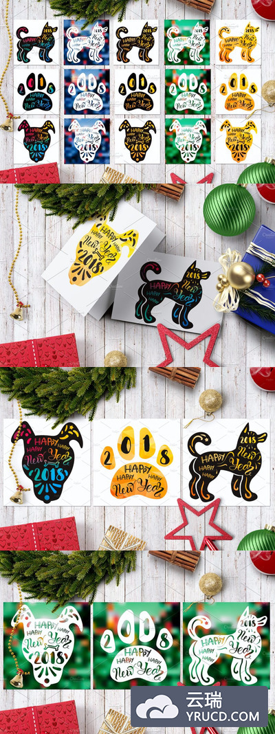 2018年创意矢量狗狗素材下载[eps,jpg]