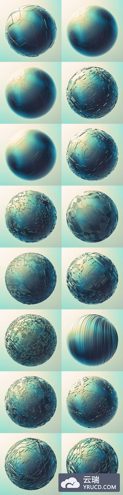 3D贴图光伏纹理包