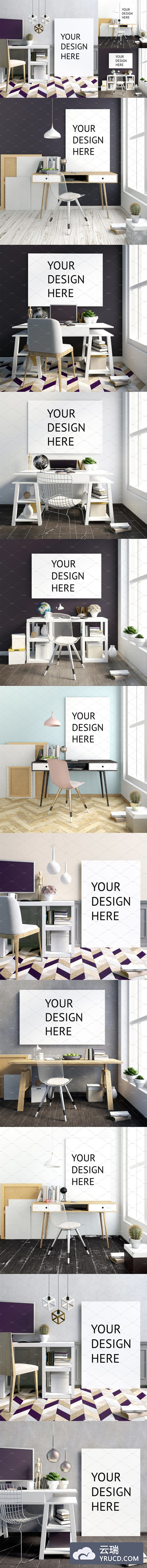 10款工作室场景Mockups下载[psd]