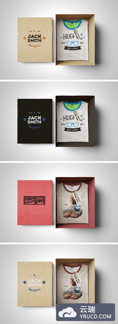 样机 - 国外时尚高品质T恤模板