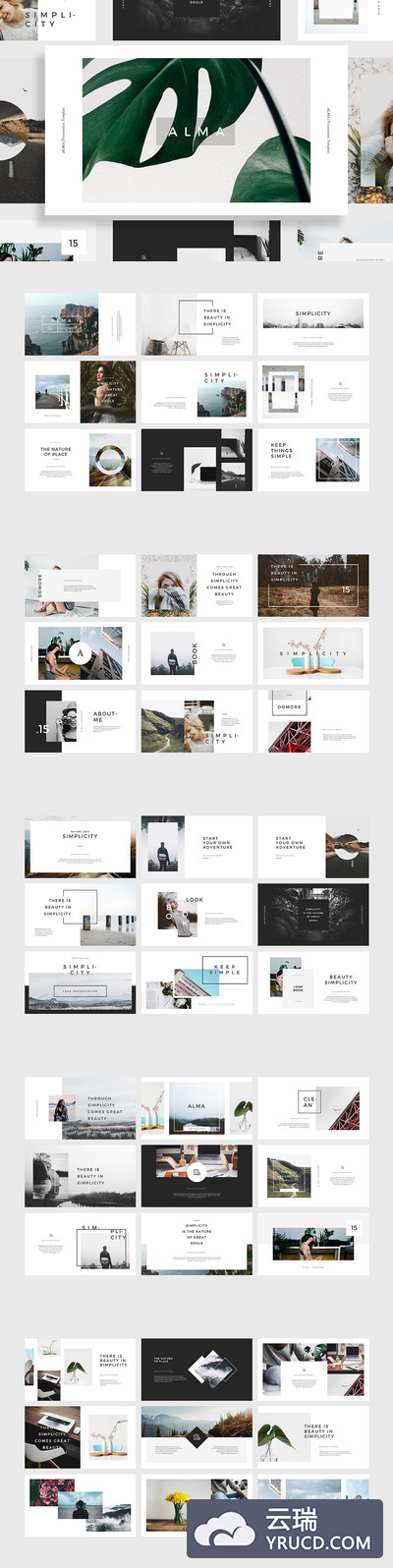 高端的企业或个人使用的独特展示keynote设计模板