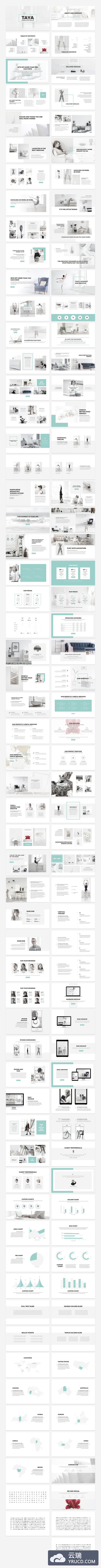 一款现代极简主义PPT模版下载[Keynote，pptx]