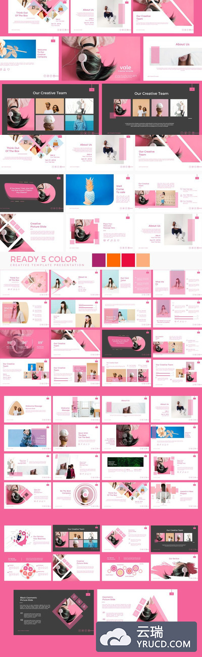 一款适合女性相关主题PPT模版下载[pptx]