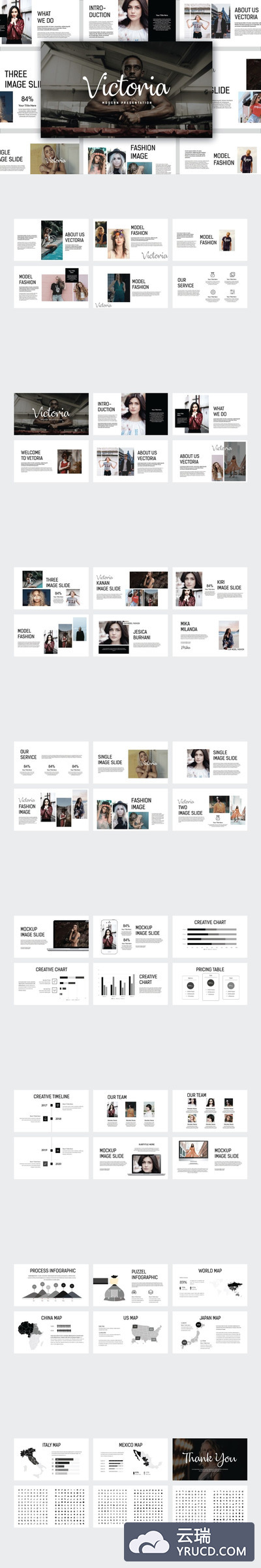 超现代杂志风PPT模版下载[pptx]