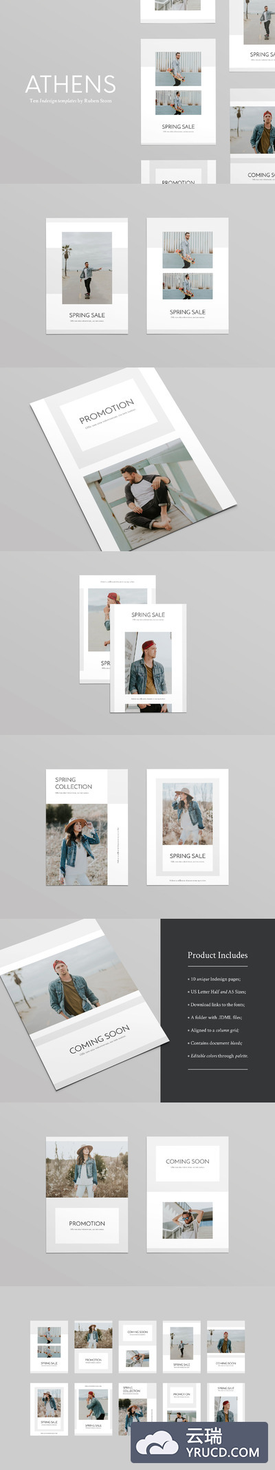 高逼格时尚海报模板PSD