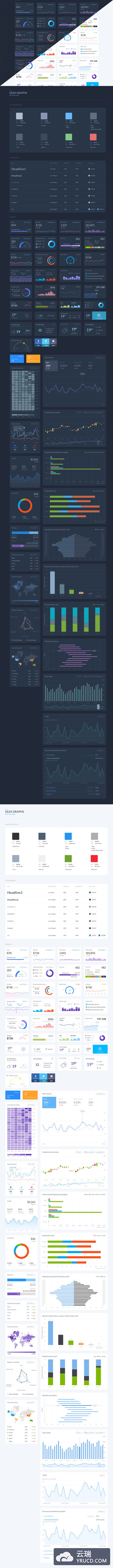 一套很炫的数据展示UI套装下载[SKetch]