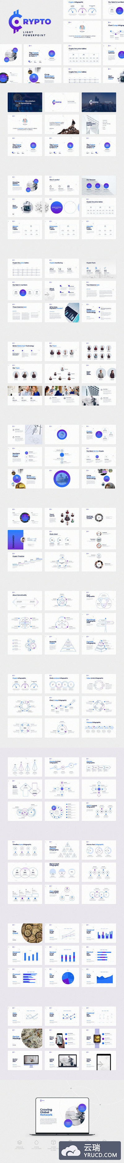 高端强大的多功能大数据powerpoint幻灯片演示模板（ppt）