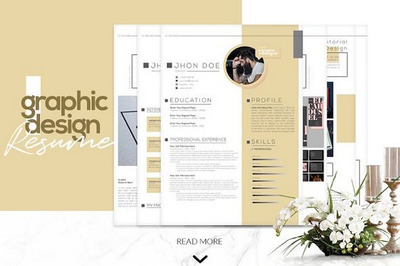 多用途平面设计简历封面