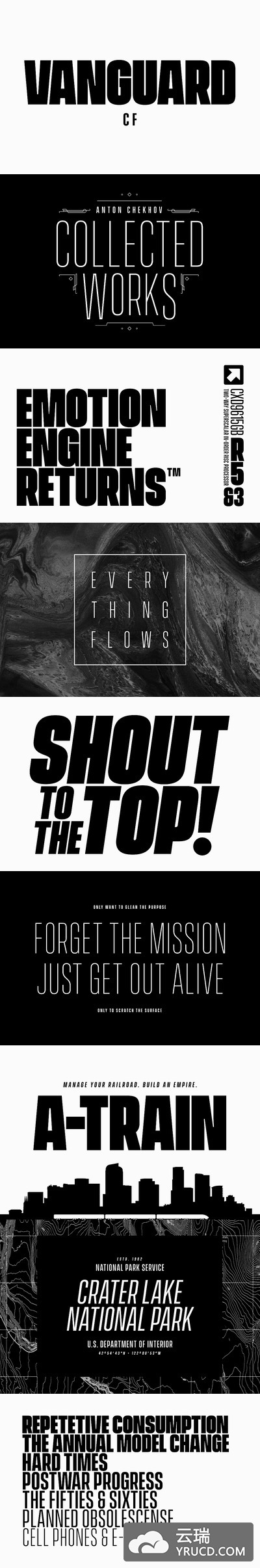 漂亮优雅的英文字体下载Vanguard CF brilliant & bold sans[eot,woff,woff2]