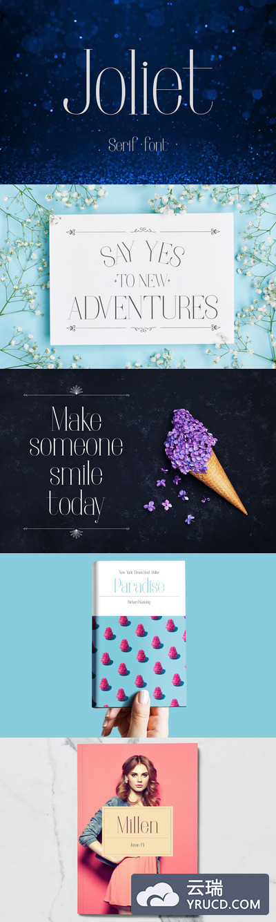 时尚优雅潮流的Joliet Thin Serif字体下载